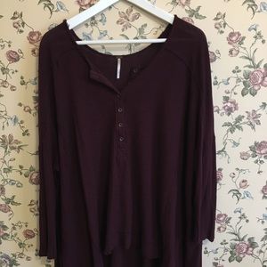 Oversized Free People Henley